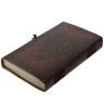 Handmade Leather Journal with embossed motive Three heart in One Heart - Outlet